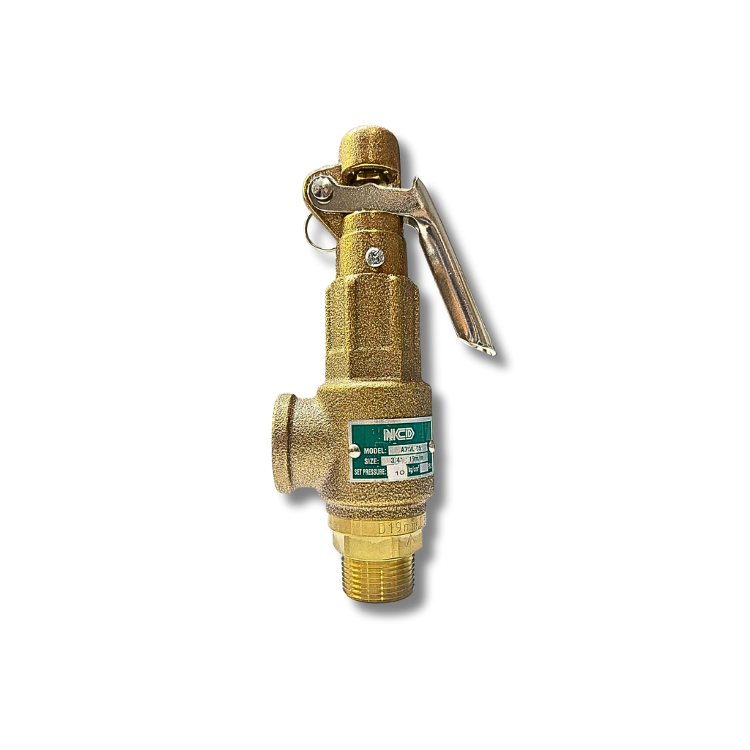 "วาล์วนิรภัยทองเหลือง NKD Safety Valve ระบายแรงดันคุณภาพสูง"