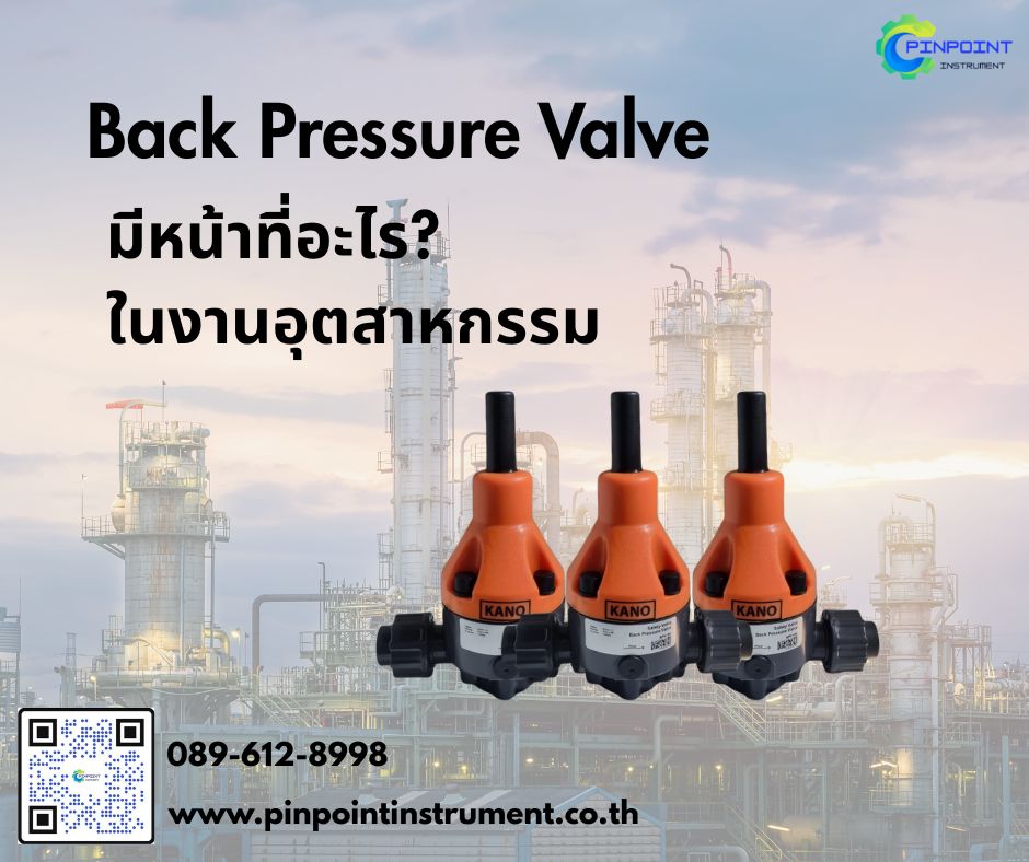 Back Pressure Valve คืออะไร? และมีหน้าที่ในการควบคุมแรงดันอุตสาหกรรมอย่างไร?