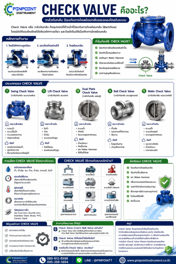 Check Valve คืออะไร