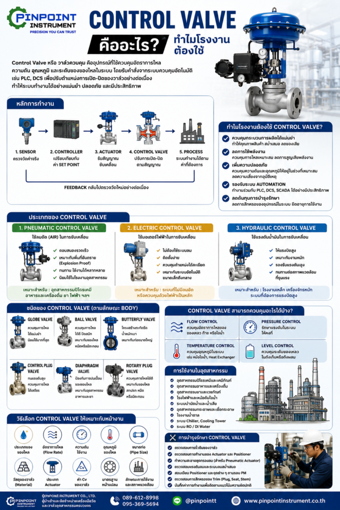 Control Valve คืออะไร ทำไมโรงงานต้องใช้