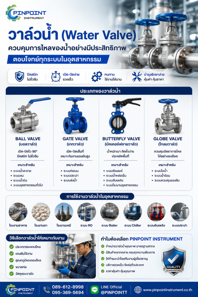 วาล์วน้ำ (Water Valve) คืออะไร