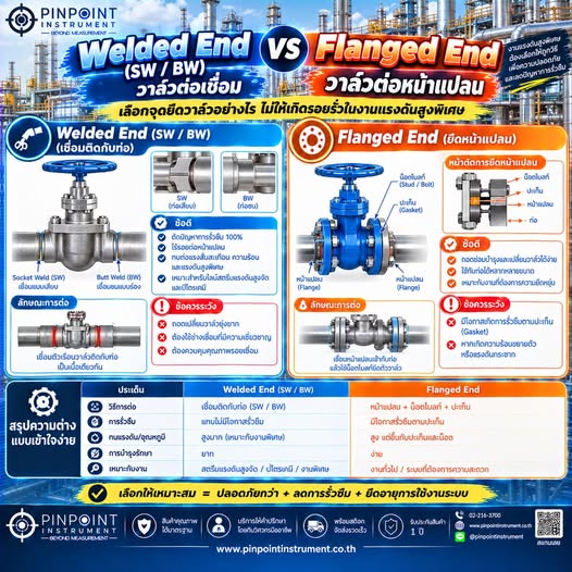 Welded End (SW/BW) vs Flanged End Valve