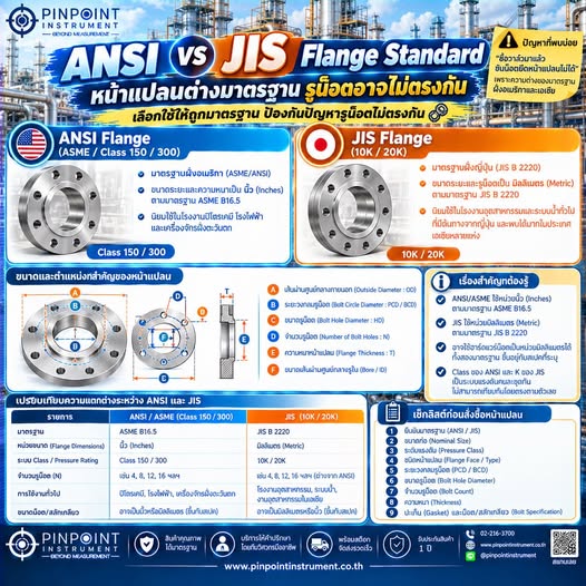 ANSI vs JIS Flange Standard