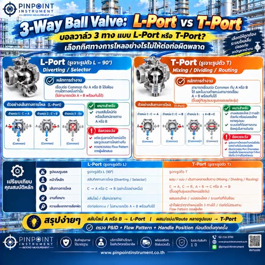 3-Way Ball Valve: L-Port vs T-Port